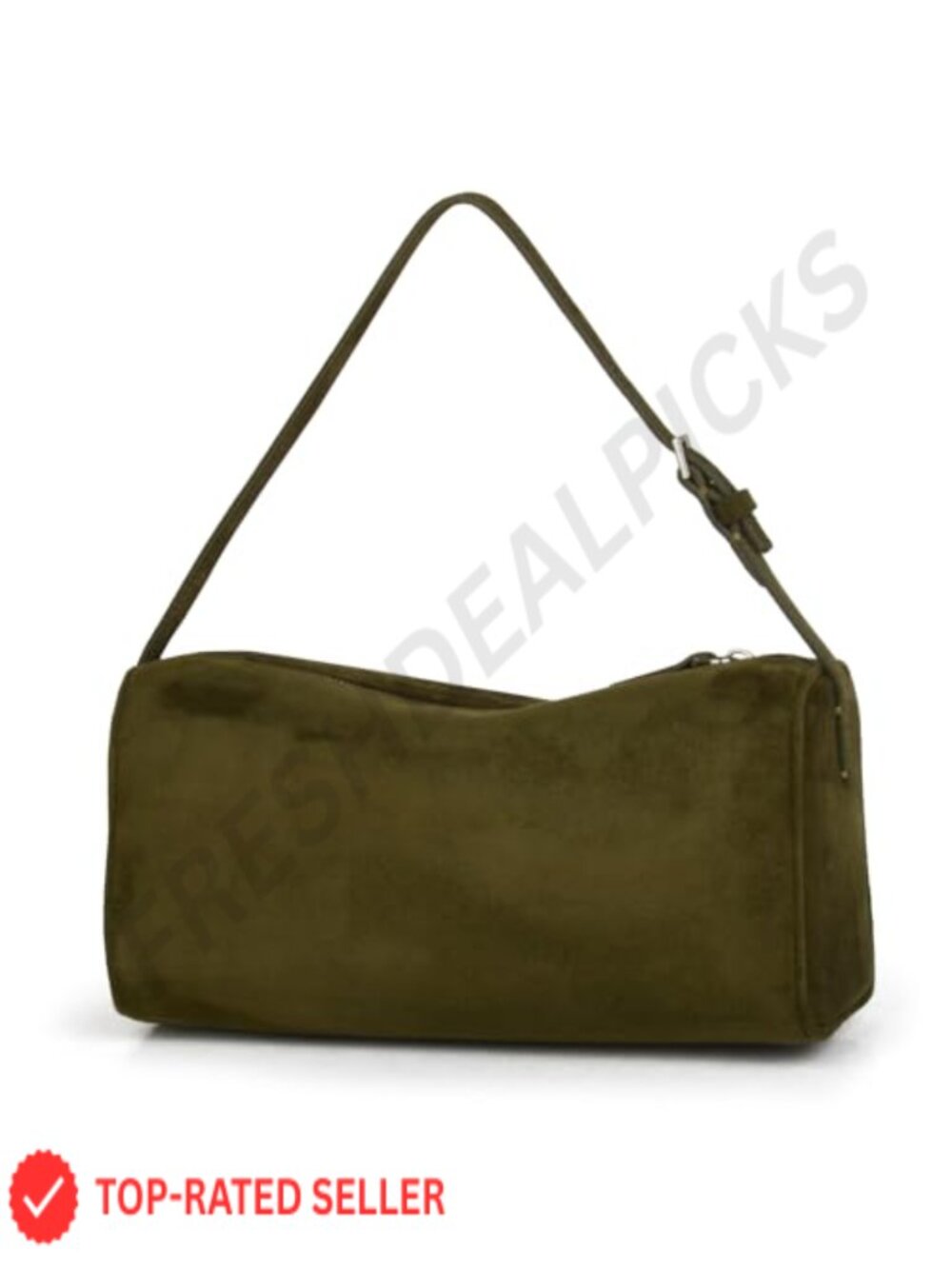 Premium Suede Leather Hobo Crossbody Bag with Adjustable Strap